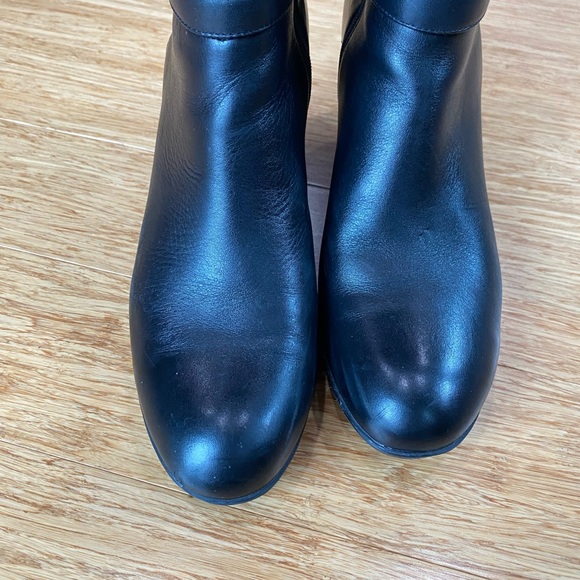 Blondo Lana Leather Waterproof Tall Wedge Riding boot with Stretch 8.5 - Picture 3 of 13